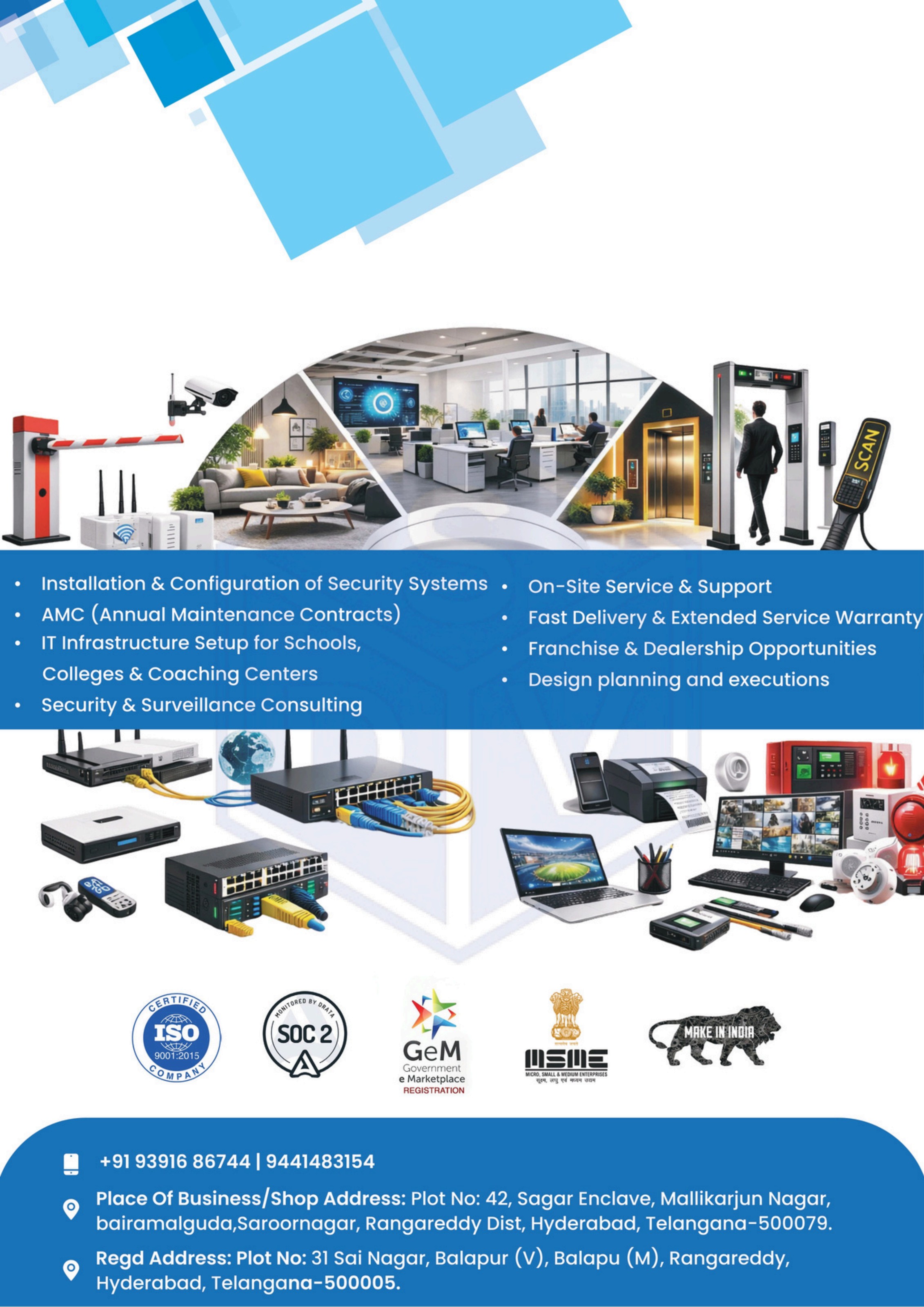 SDV ELV Solutions completed projects across Hyderabad and India